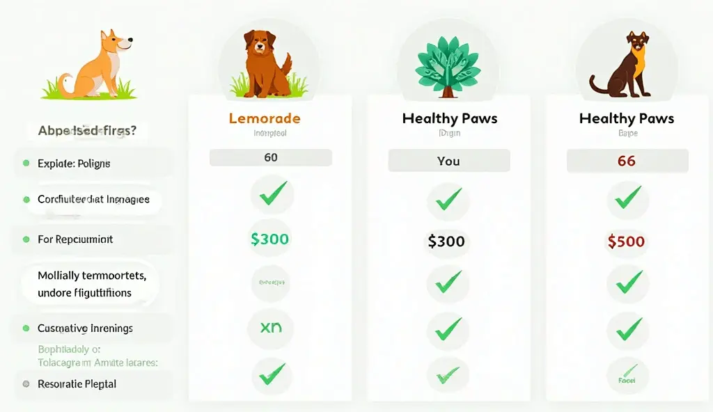 Comparison of Lemonade, Embrace, and Healthy Paws pet insurance plans – Lemonade Pet Insurance review 2025 coverage and pricing 