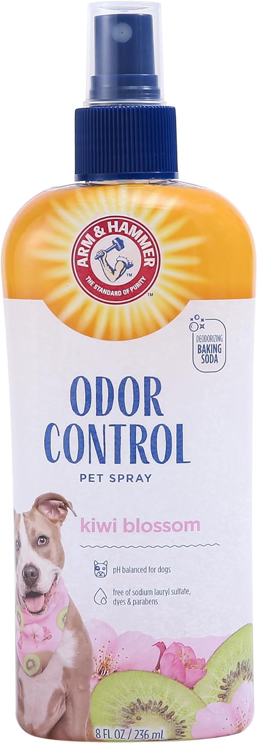 Arm & Hammer Super Deodorizing Spray for Dogs – Kiwi Blossom Scent, 8oz