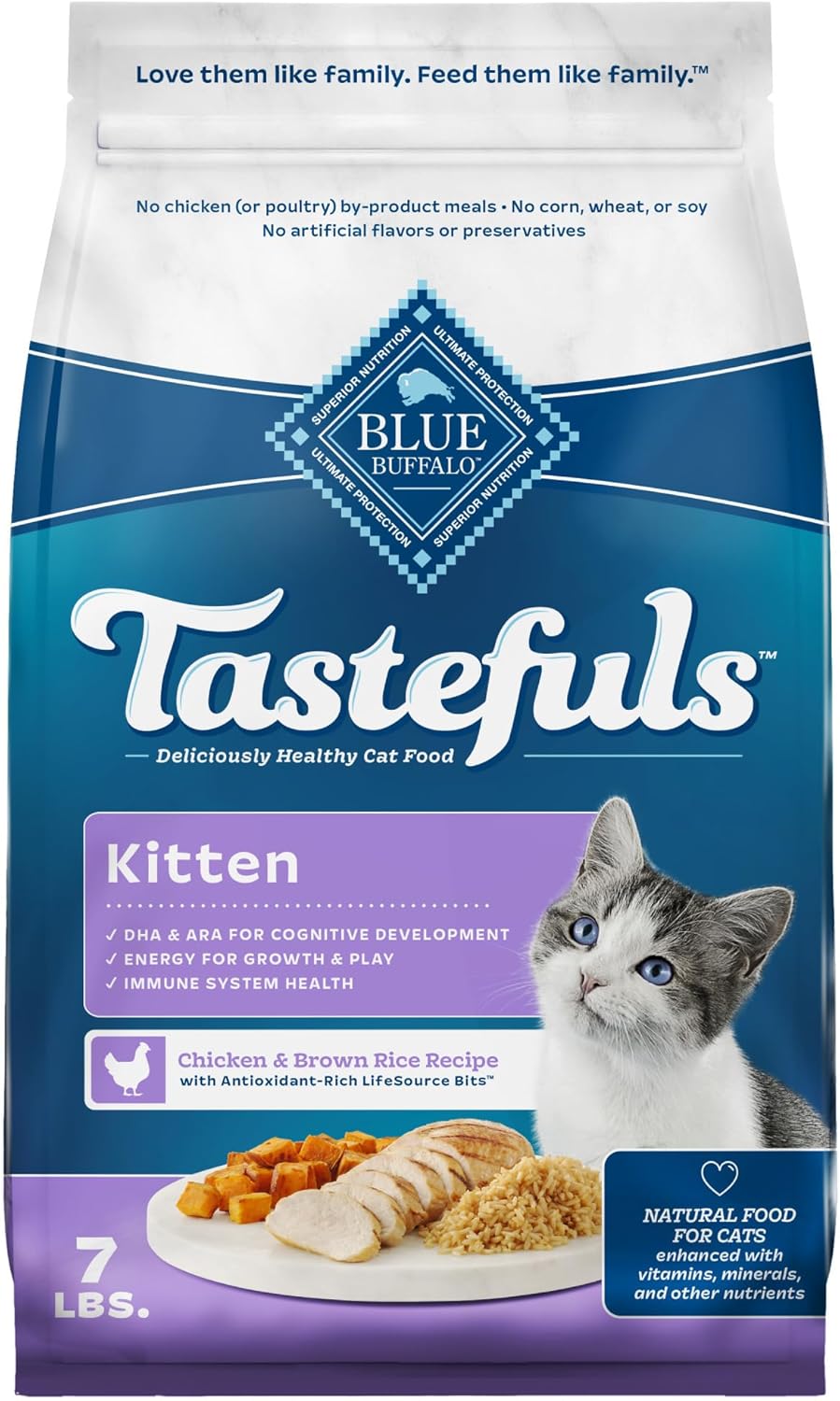 Blue Buffalo Tastefuls Kitten Chicken DHA Dry Cat Food