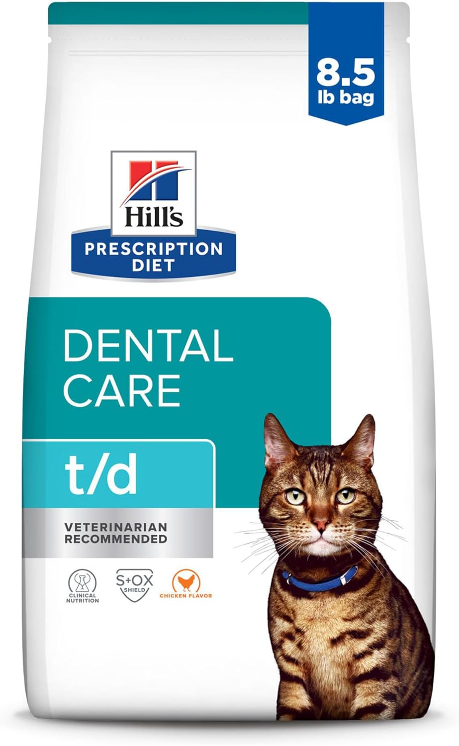 Hill's Prescription Diet t/d Dental Care Dry Cat Food Chicken Flavor