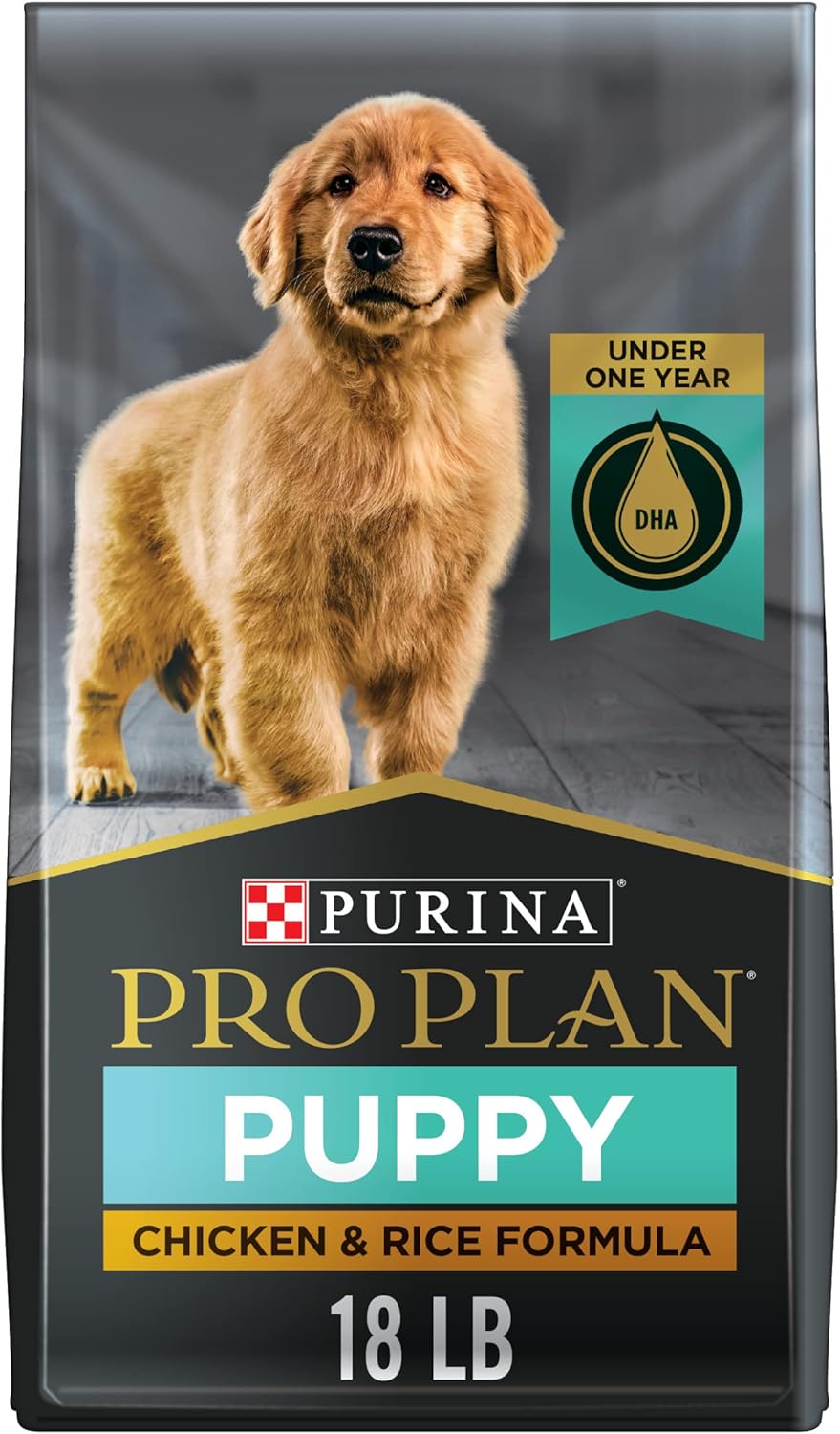 Purina Pro Plan Chicken & Rice High Protein Dry Puppy Food 18 lb Bag