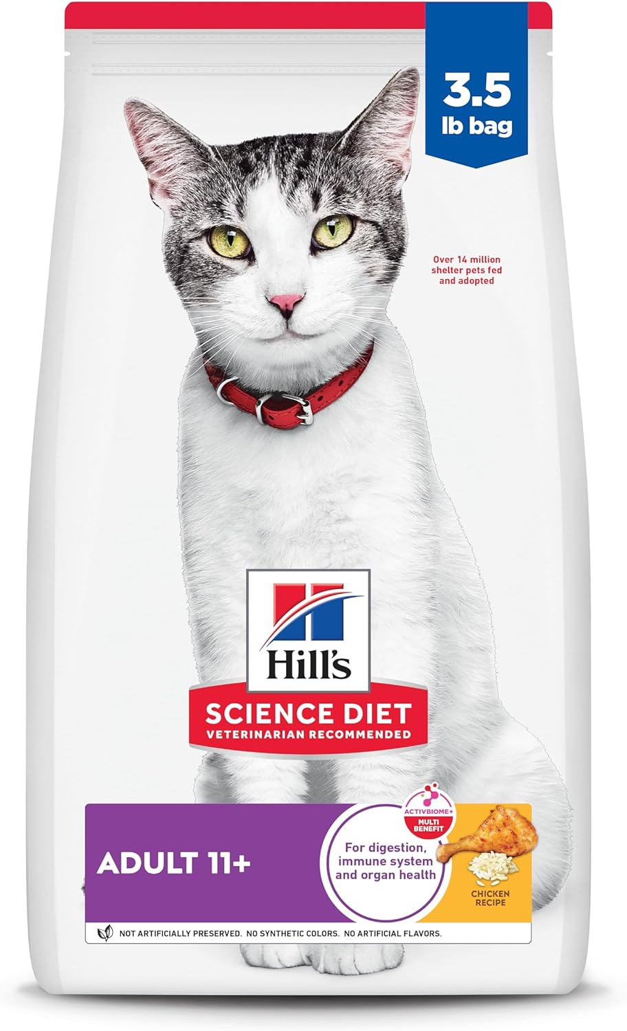 Hill's Science Senior 11+ Chicken Dry Cat Food