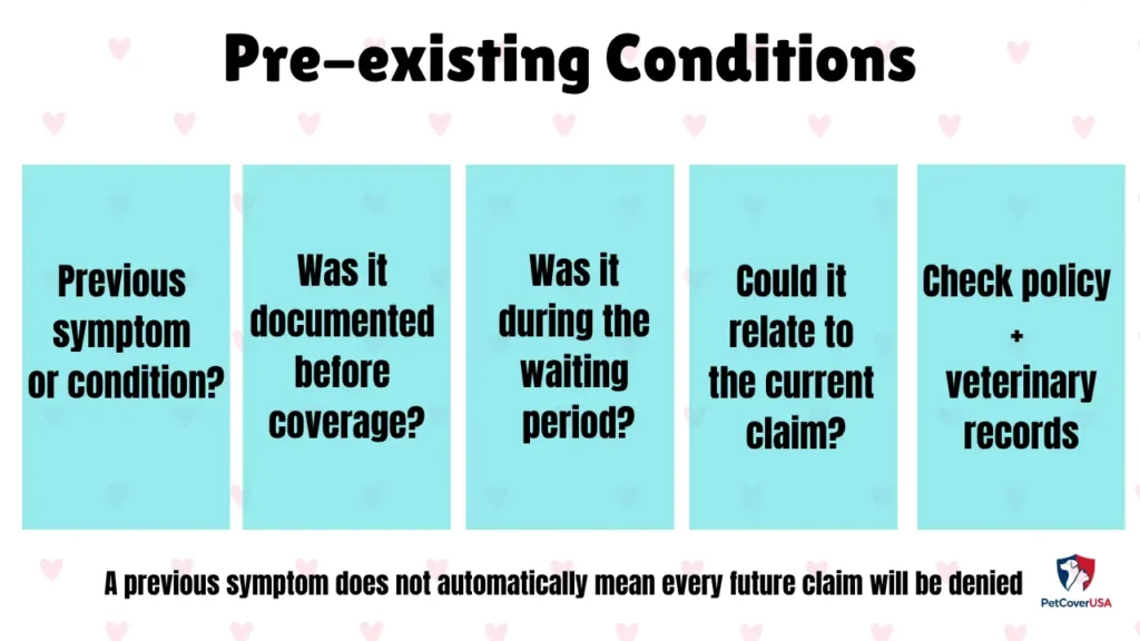 Lemonade Pet Insurance Review explaining how pre-existing conditions may affect claims