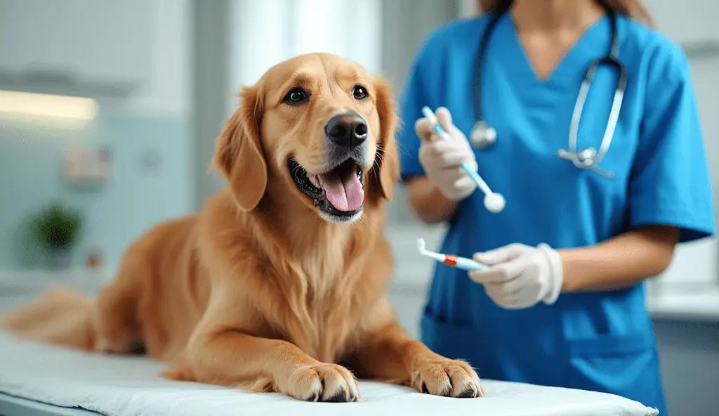 Happy dog showing clean teeth thanks to pet dental insurance with no waiting period coverage