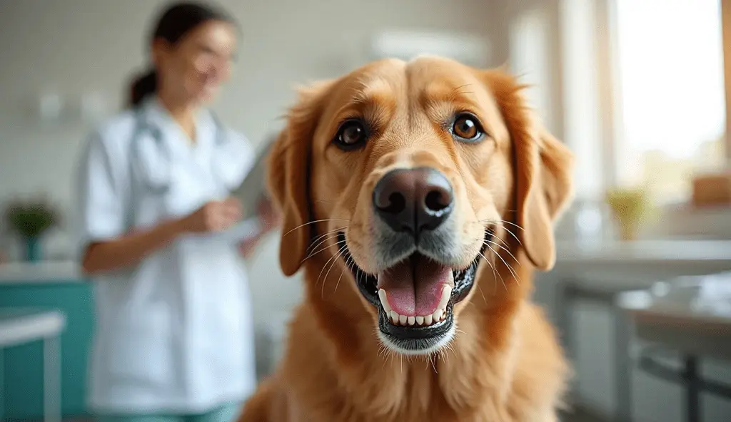 Veterinarian cleaning dog’s teeth under pet dental insurance with no waiting period plan