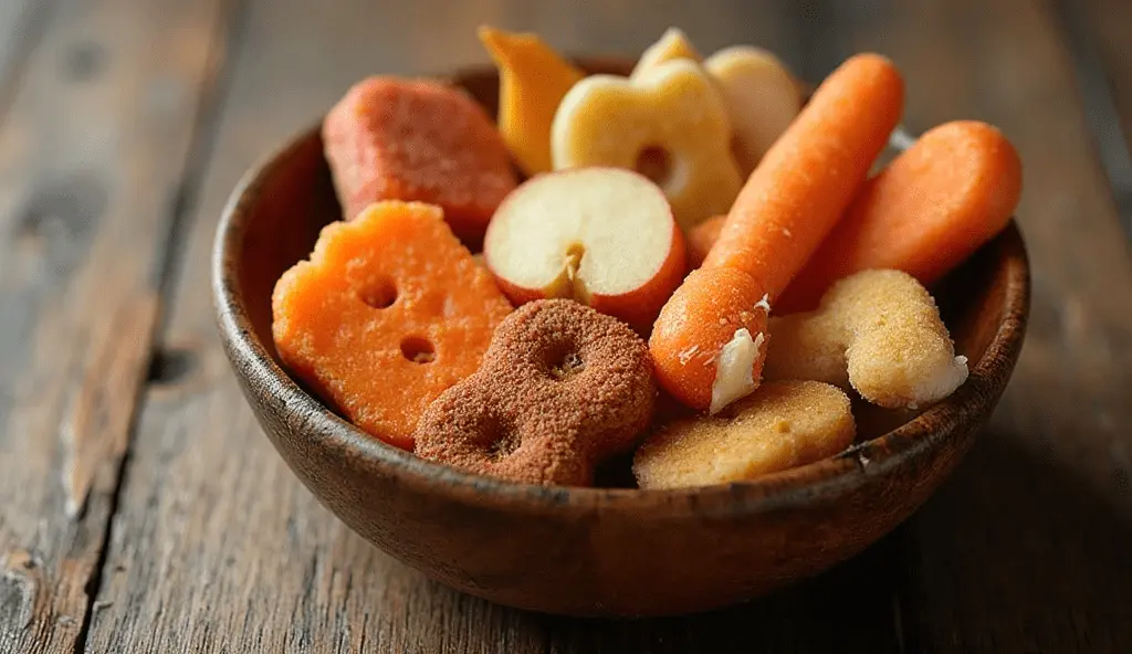 Natural dog treats and healthy snacks that help clean teeth and prevent gum disease.