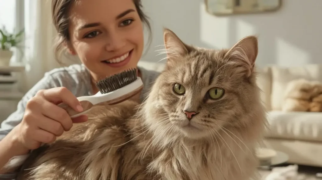 First Time Cat Owner Guide: Grooming a cat to prevent hairballs and skin issues”