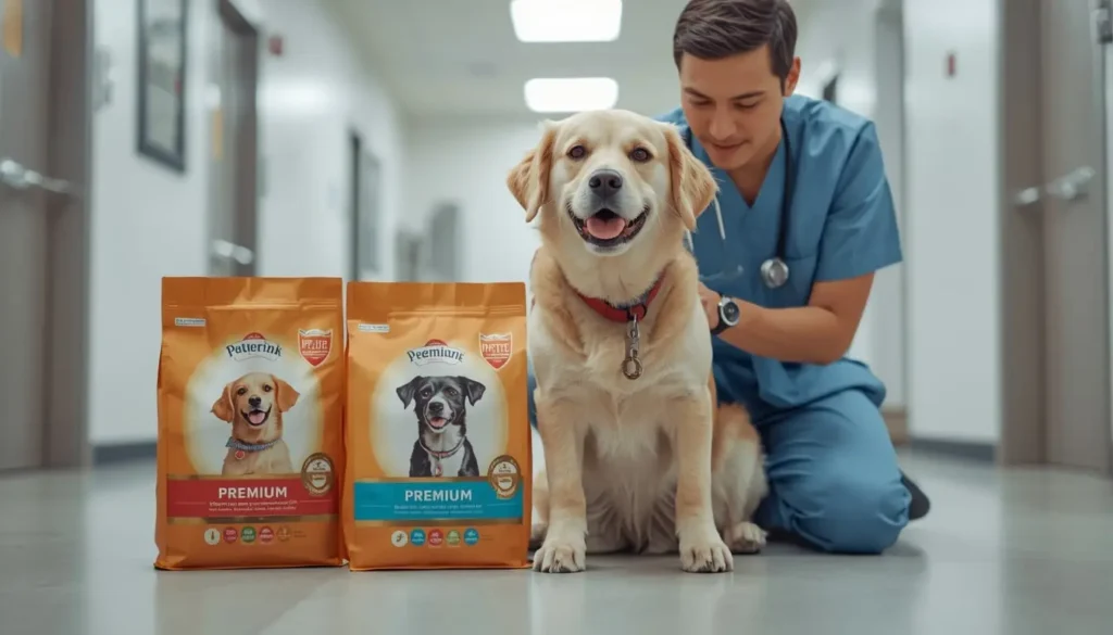 vet recommended dog food for senior dogs in USA