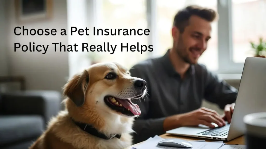 Choose a Pet Insurance Policy That Really Helps - A happy dog with its owner reviewing insurance papers