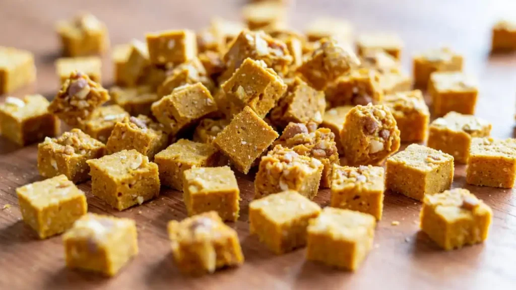 Close-up of vet approved soft and healthy cat training treats